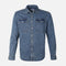MEN DENIM LONG SLEEVE SHIRT