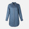 WOMEN DENIM LONG SHIRT LONG SLEEVES