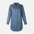 WOMEN DENIM LONG SHIRT LONG SLEEVES