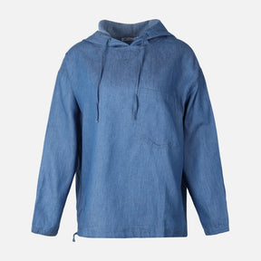 WOMEN DENIM LONG SLEEVE SHIRT