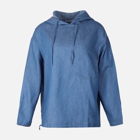 WOMEN DENIM LONG SLEEVE SHIRT