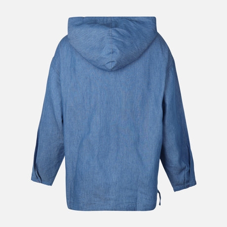 WOMEN DENIM LONG SLEEVE SHIRT