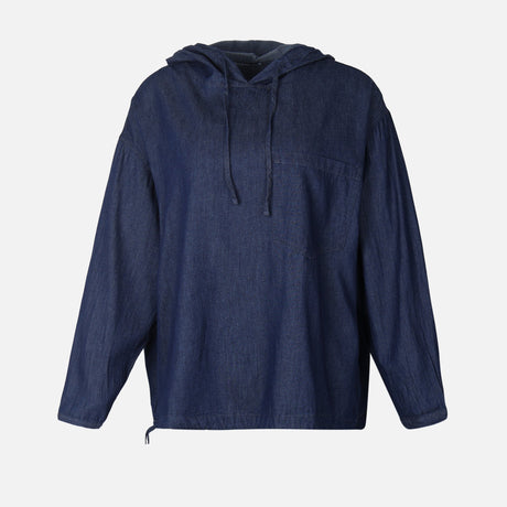 WOMEN DENIM LONG SLEEVE SHIRT