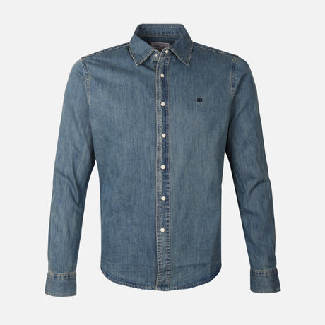MEN DENIM LONG SLEEVE SHIRT