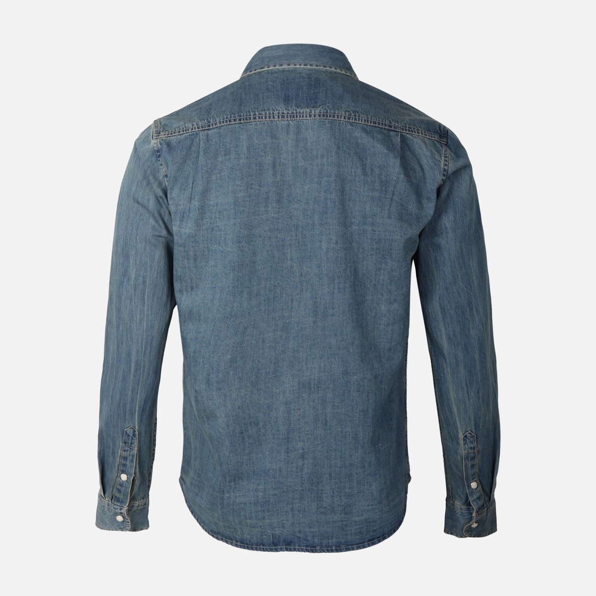 MEN DENIM LONG SLEEVE SHIRT