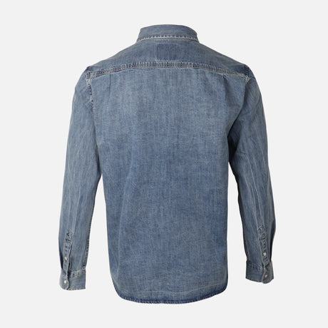 MEN DENIM LONG SLEEVE SHIRT