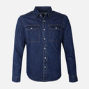 MEN DENIM LONG SLEEVE SHIRT