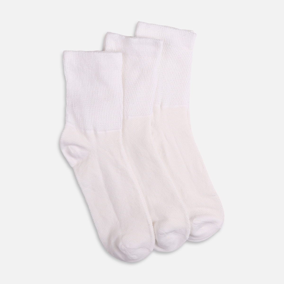 Men Diabetic Mesh Quarter Socks