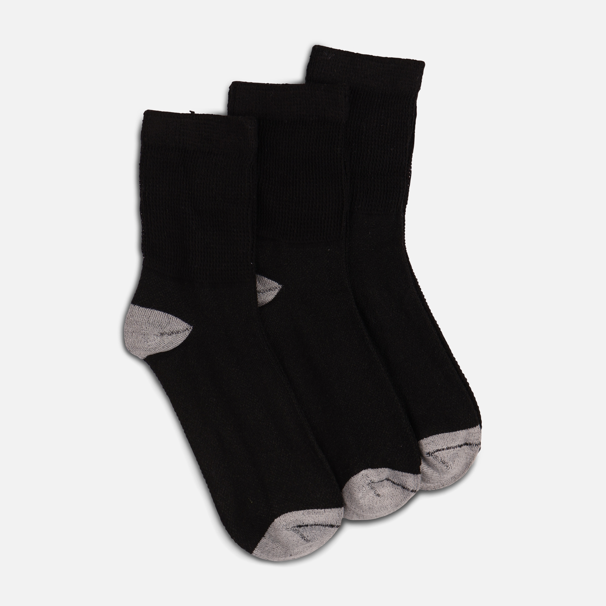 Men Diabetic Mesh Quarter Socks