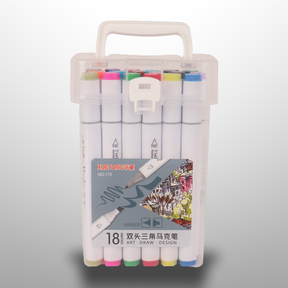 Markers Colors Two Side 18 Colors