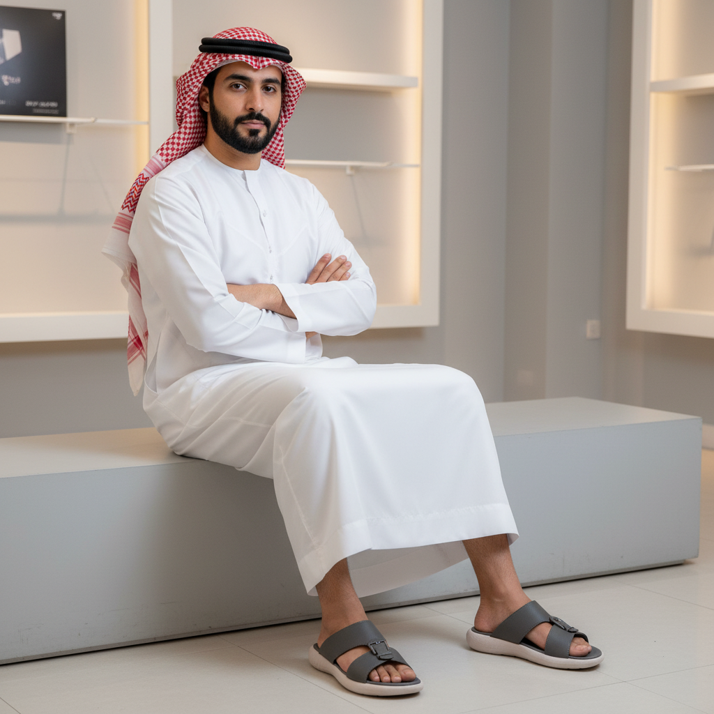 شبشب رجالي بتصميم عربي