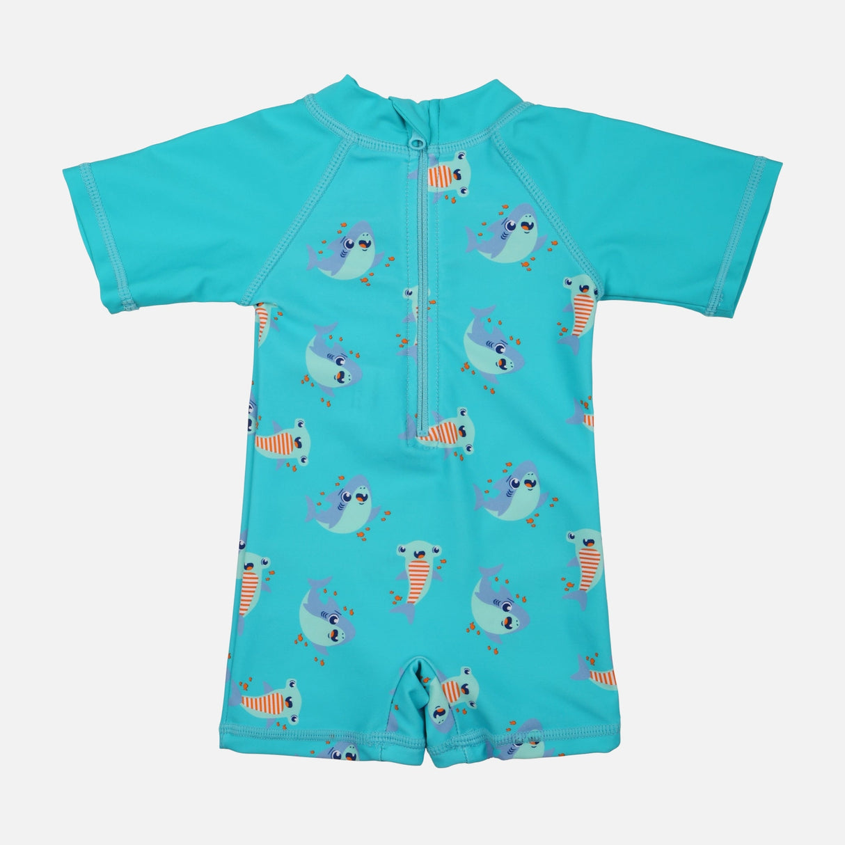 Boys 1 Piece Swimsuit Short Sleeve