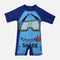 Boys 1 Piece Swimsuit Short Sleeve