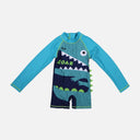 Boys 1 Piece Long Sleeve Swimsuit