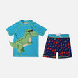 Boys Short Sleeve Rashguard Swim Set
