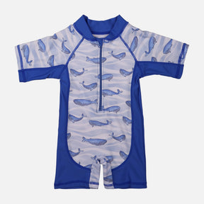 Boys 1 Piece Swimsuit Short Sleeve