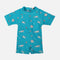 Boys 1 Piece Swimsuit Short Sleeve