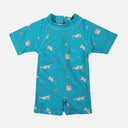 Boys 1 Piece Swimsuit Short Sleeve