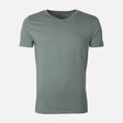 Men Spandex T-Shirt V-Neck