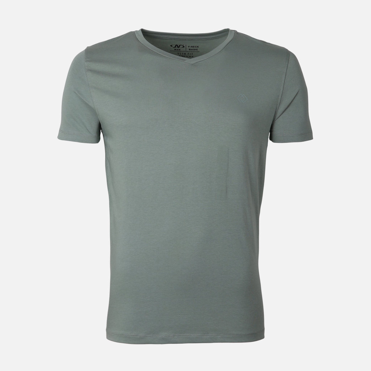 Men Spandex T-Shirt V-Neck