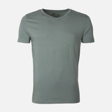 Men Spandex T-Shirt V-Neck
