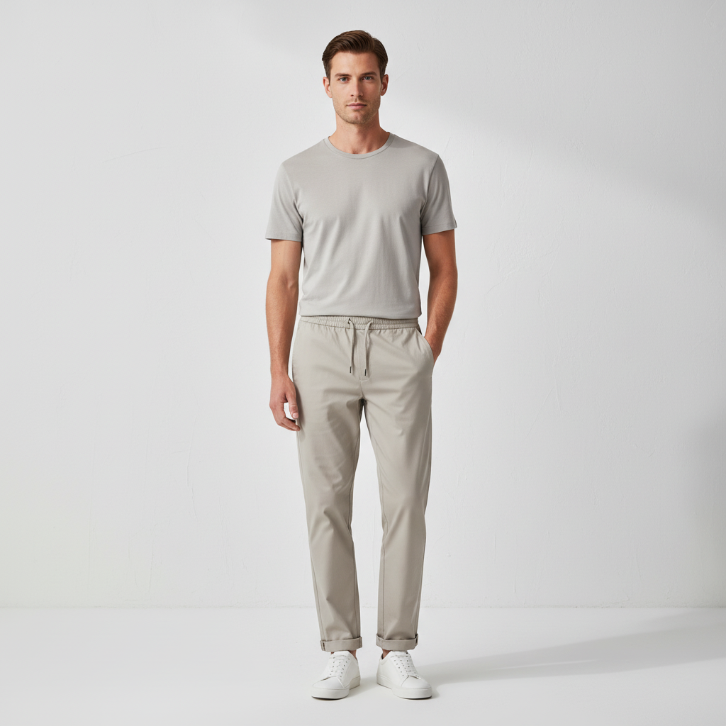 Men Twill Jogger Pants