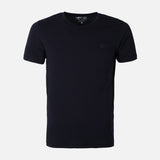 Men Spandex T-Shirt V-Neck