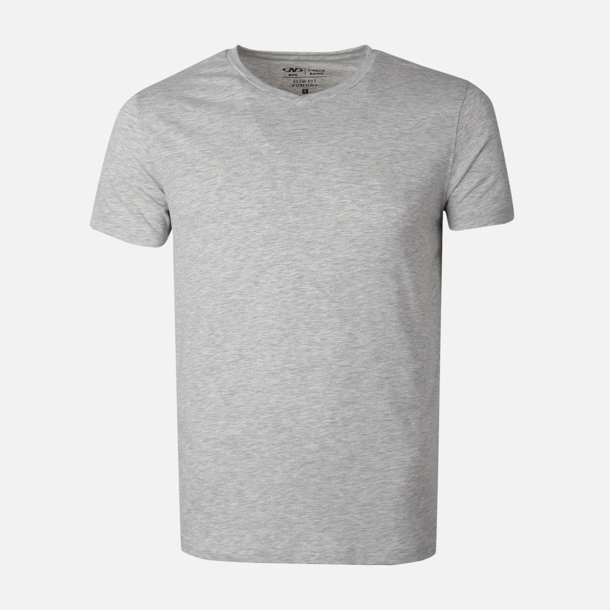 Men Spandex T-Shirt V-Neck