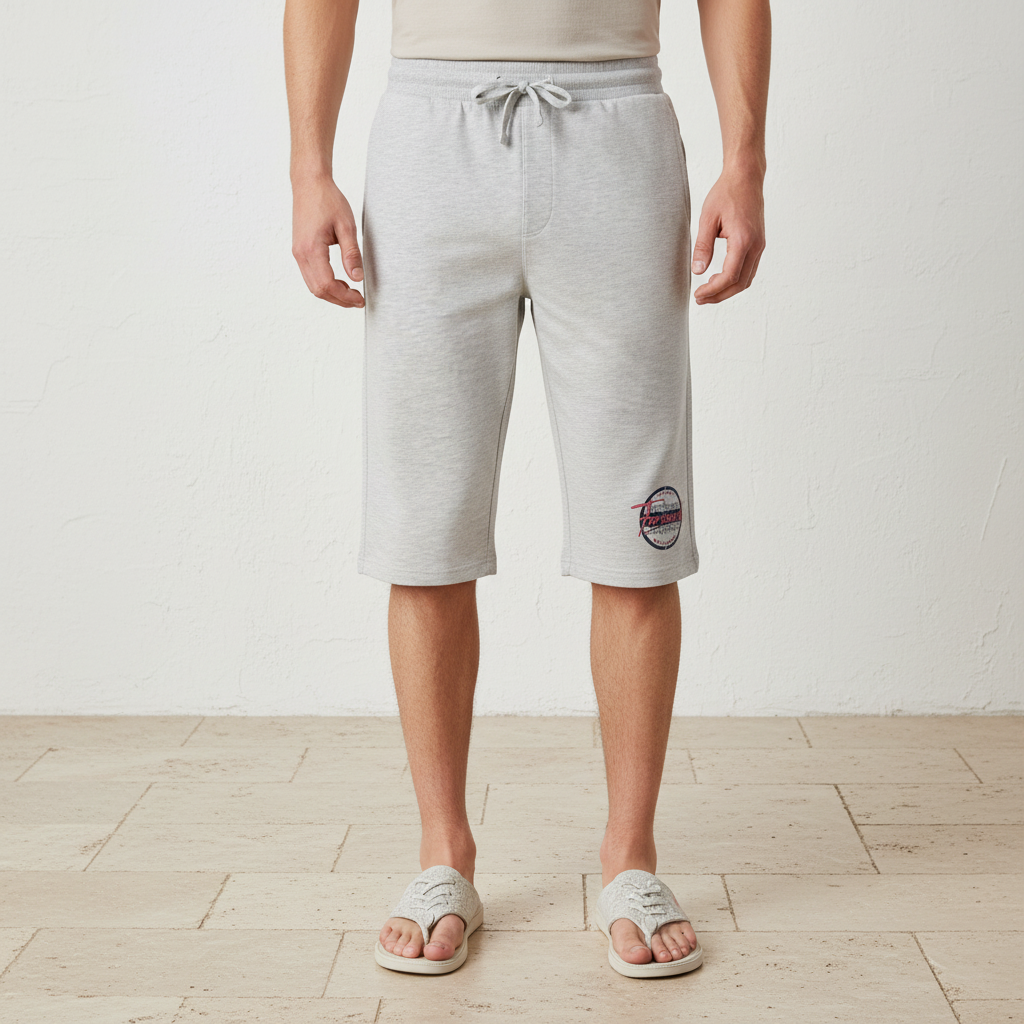 Men Jogging Bermuda Slim Fit