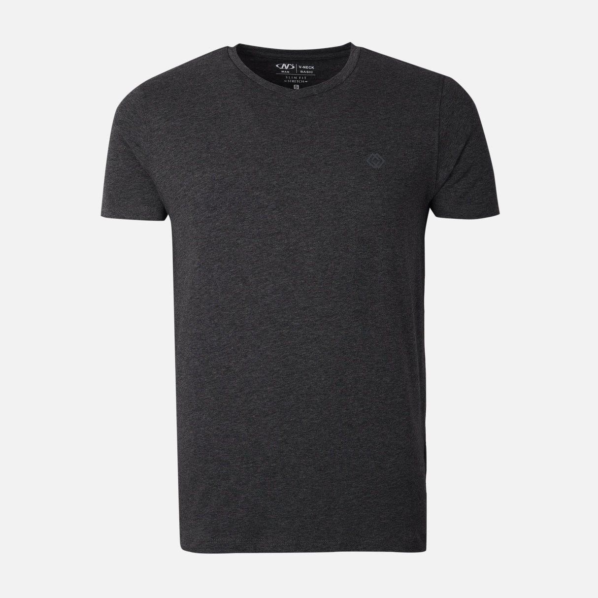 Men Spandex T-Shirt V-Neck