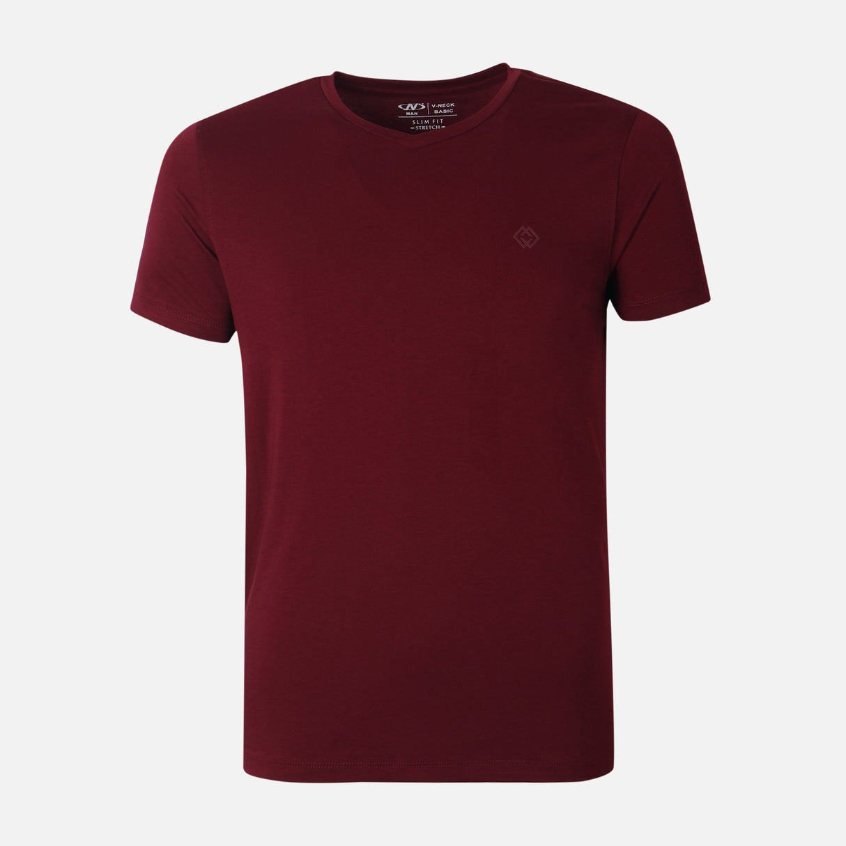 Men Spandex T-Shirt V-Neck