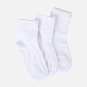 UNISEX SCHOOL QUARTER SOCKS 3 PAIRS