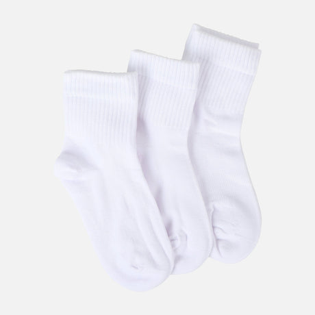 UNISEX SCHOOL QUARTER SOCKS 3 PAIRS