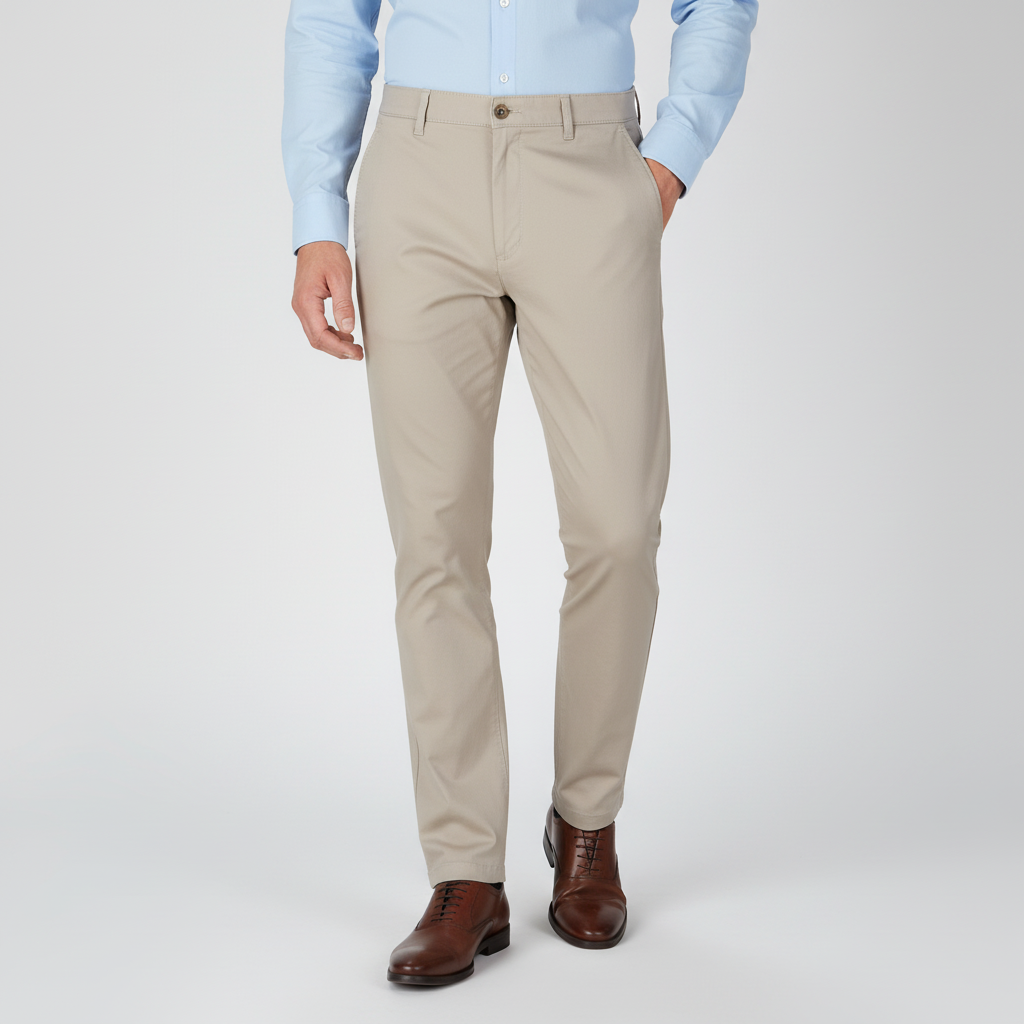 Men Cross Pocket Chino Pants