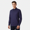 قميص رجالي مخطط بأكمام طويلة