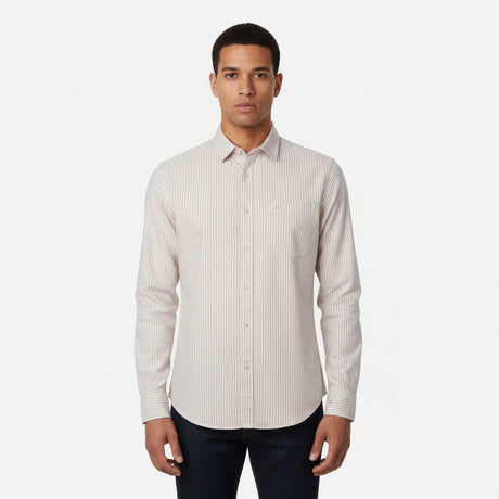 MEN LONG SLEEVE STRIPE SHIRT