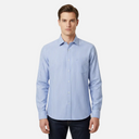 Men Long Sleeve Stripe Shirt With Pocket