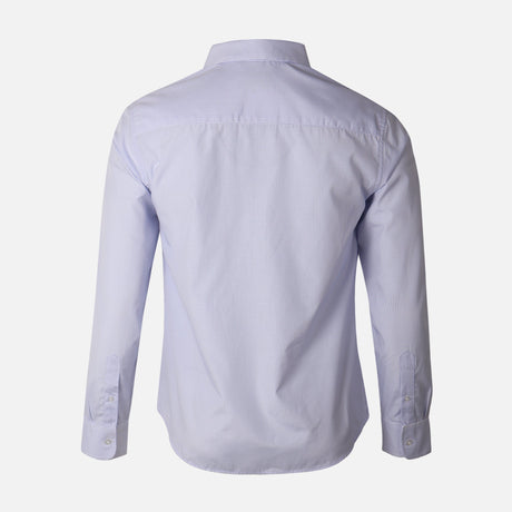 Men Long Sleeve Stripe Shirt With Pocket