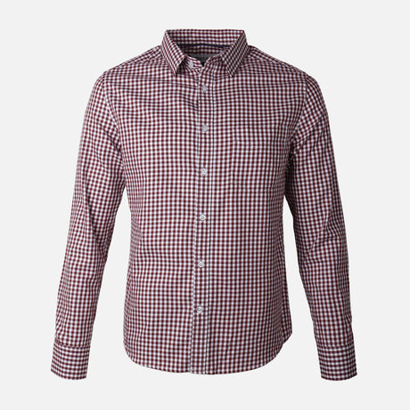 MEN LONG SLEEVE CHECKERED SHIRT