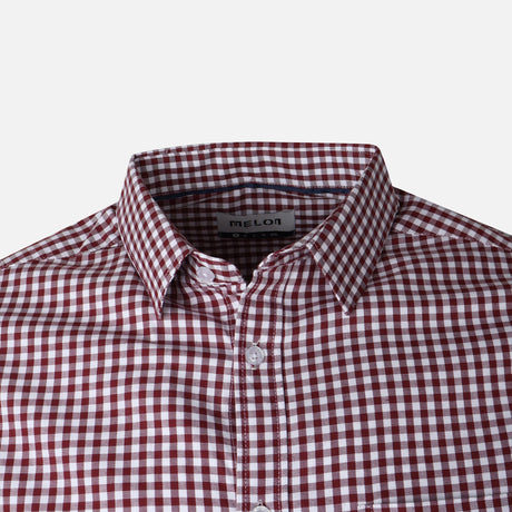MEN LONG SLEEVE CHECKERED SHIRT