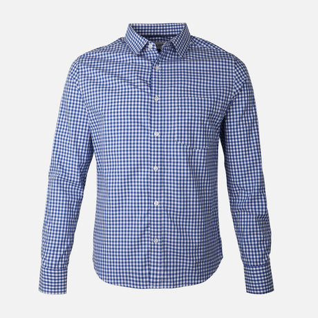 MEN LONG SLEEVE CHECKERED SHIRT