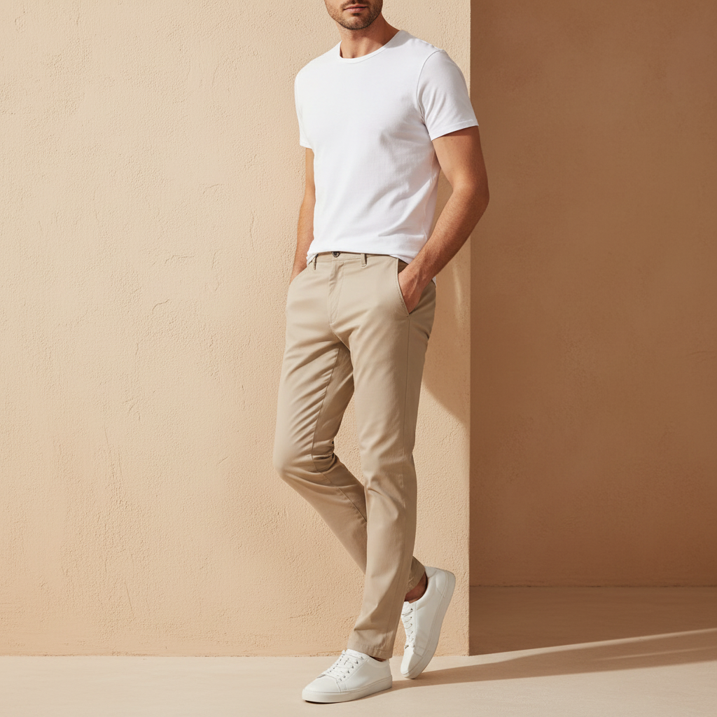 Men Chino Pants Slim Fit