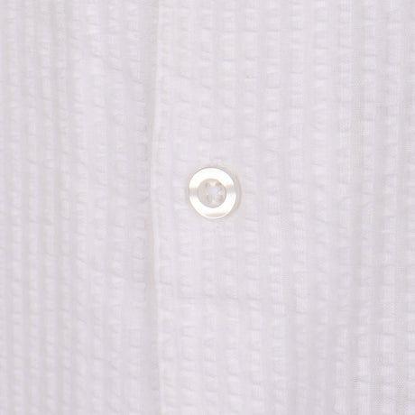 Men Short Sleeve Open Collar Seer Sucker Shirt