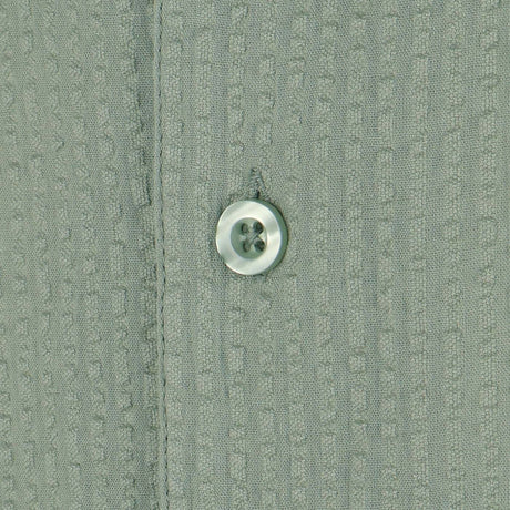 Men Short Sleeve Open Collar Seer Sucker Shirt