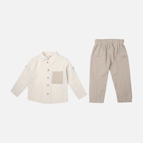 BOYS 2 PIECES SET SHIRT & PANT