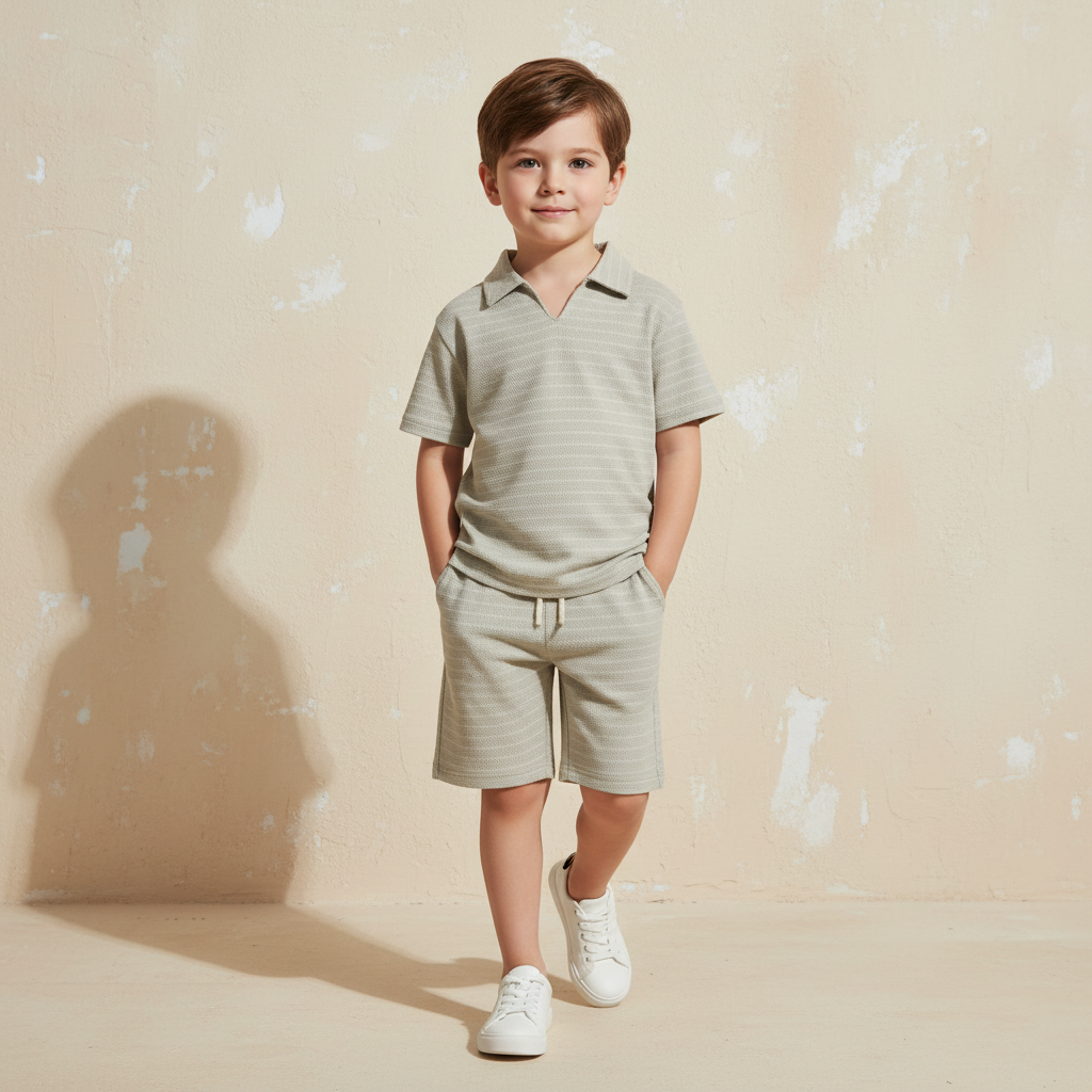 Boys 2 Pieces Set Polo & Short