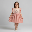 Girls Dress Woven Double Gauze