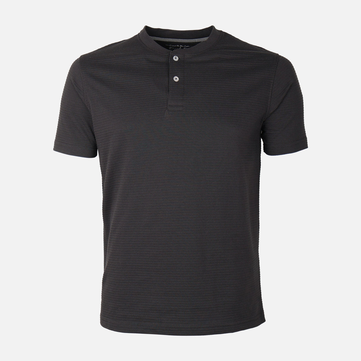 Men Structured Henley T-Shirt