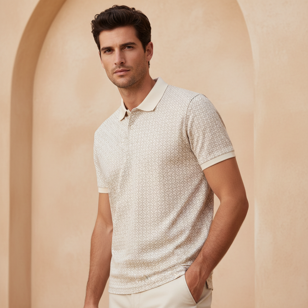 Men Shorts Sleeve Jersey Polo T-Shirt