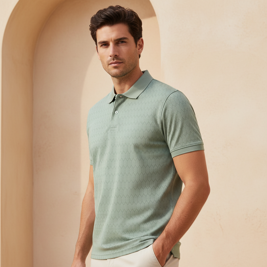 Men Shorts Sleeve Polo T-Shirt